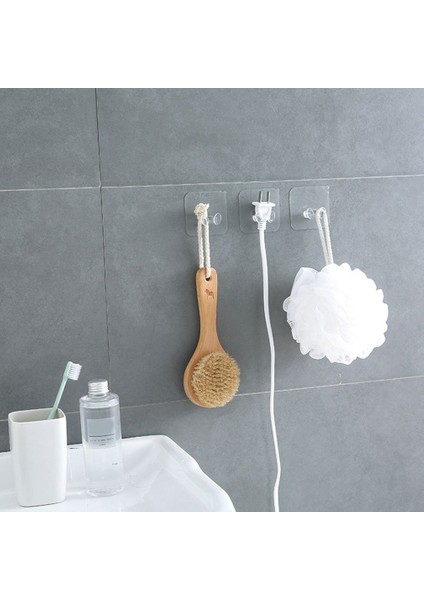 Mutfak Banyo Için Şeffaf Fiş Şekli Kanca Duvar Kanca Askısı (Yurt Dışından) fırsatları
