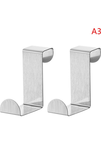 2 Adet S-Şekil Dolap Kapı Kanca Paslanmaz Çelik Askı Anahtar Depolama Kanca Yumruksuz Ev Mutfak Banyo Kapısı Arka Organizatör (Yurt Dışından) fiyatları