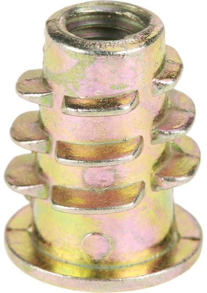 50 Adet M5 * 13MM Çinko Alaşımlı Altıgen Tahrik Kafası Mobilya Somunu Ahşap Ekleme C Için Dişli (Yurt Dışından)