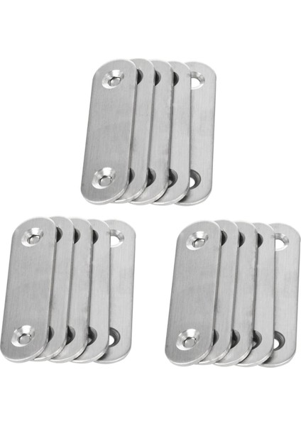 Lkpcıgcxm 60MM x 16MM Düz Onarım Birleştirme Tamir Düz Plaka Braketi 15 Adet (Yurt Dışından)