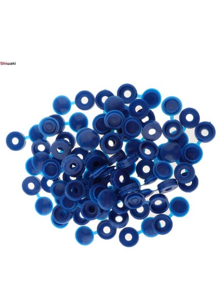 3X50 Adet Mobilya Dekoratif Kapak Plastik Menteşeli Katlama Yapış Vidalı Kapaklar Mavi (Yurt Dışından) fiyatları