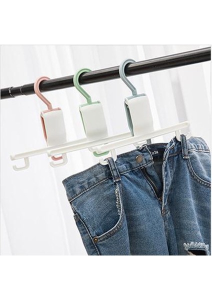 Yaratıcı Geri Çekilebilir Taşınabilir Askılar Antiskid Katlanabilir Elbise Kurutma Rafı Mavi (Yurt Dışından) modelleri