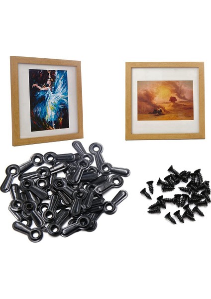 Resim Çerçevesi Çevirme Düğmesi Bağlantı Elemanları Seti Resim Çerçevesi Çevirme Düğmesi Bağlantı Elemanları Fotoğraf Çerçevesi Sert Klipsler (Yurt Dışından) modelleri