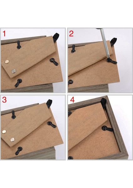 Resim Çerçevesi Çevirme Düğmesi Bağlantı Elemanları Seti Resim Çerçevesi Çevirme Düğmesi Bağlantı Elemanları Fotoğraf Çerçevesi Sert Klipsler (Yurt Dışından) fırsatları