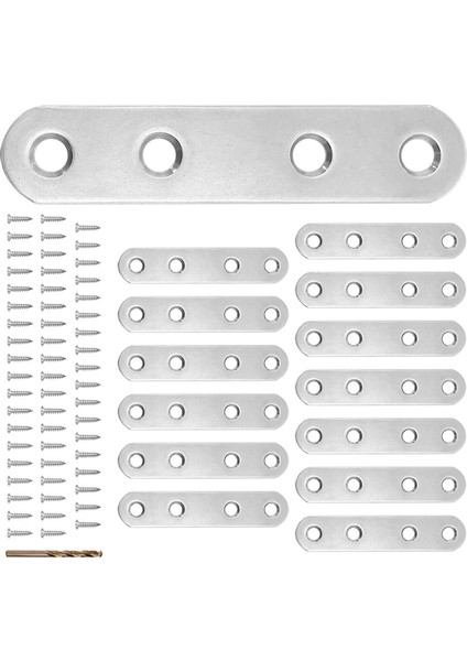 Düz Braket Açı Kodu Düz Parça Raf Aparatı Gümüş Paslanmaz Çelik Metal Braket (Yurt Dışından) modelleri