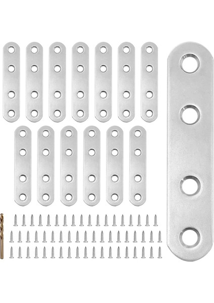 Düz Braket Açı Kodu Düz Parça Raf Aparatı Gümüş Paslanmaz Çelik Metal Braket (Yurt Dışından) indirimleri