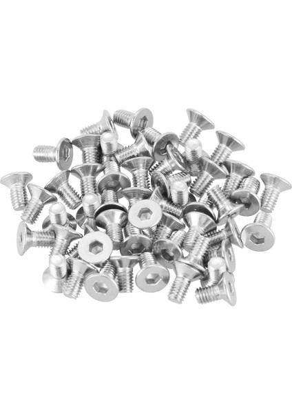 Srıwen M3 x 6mm Altıgen Soket Havşa Düz Başlı Vida Cıvataları 50 Adet (Yurt Dışından)