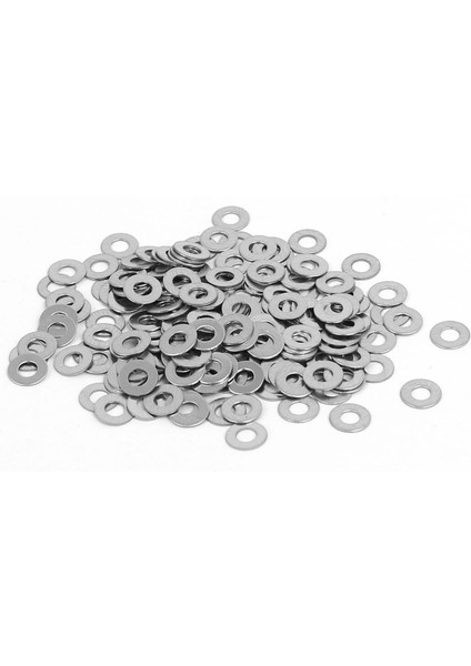 Flyeer M2 Paslanmaz Çelik Düz Pullar Paspayı Bağlantı Elemanı DIN125 200 Adet (Yurt Dışından)