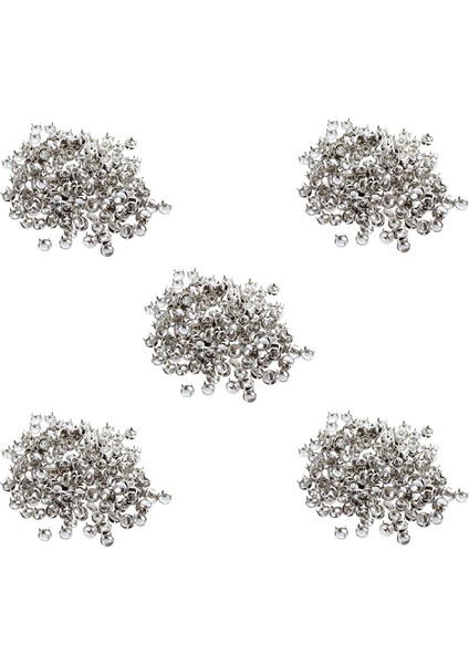 1000X Bakır 8mm Gümüş Yuvarlak Koni Perçin Perçin Punk Dekorasyon Perçin Perçin Gümüş (Yurt Dışından)