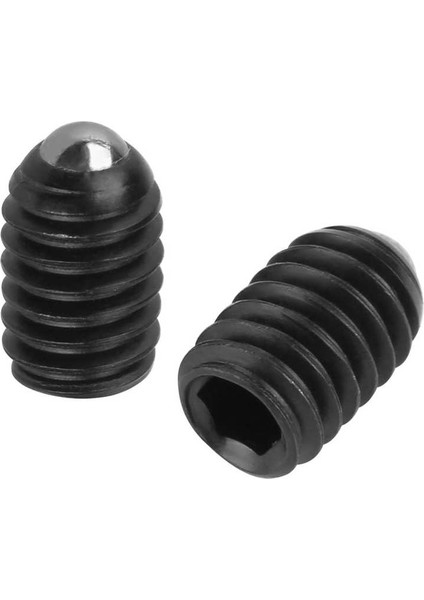 10 Adet Dahili Altıgen Tahrik Bilyalı Piston Seti Vidalar Metrik Karbon Çelik Yaylı Düz Kafa Soket Grub Vida Tarzı Işık (Yurt Dışından)
