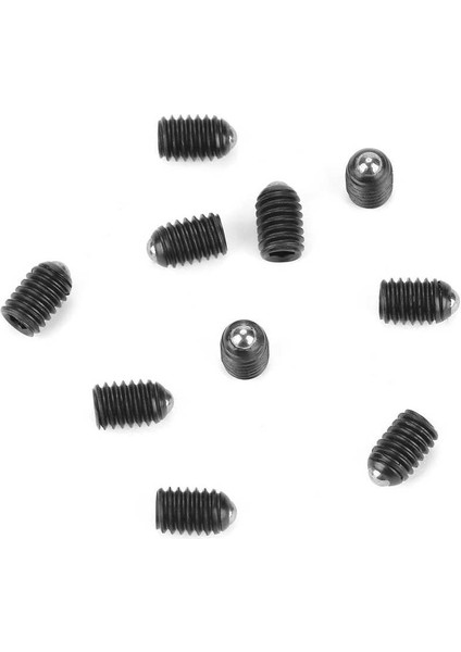 10 Adet Dahili Altıgen Tahrik Bilyalı Piston Seti Vidalar Metrik Karbon Çelik Yaylı Düz Kafa Soket Grub Vida Tarzı Işık (Yurt Dışından)