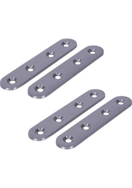 Düz Paslanmaz Çelik Tamir Tamir Sabitleme Plakası Braketleri Desteği 4 Adet (Yurt Dışından)