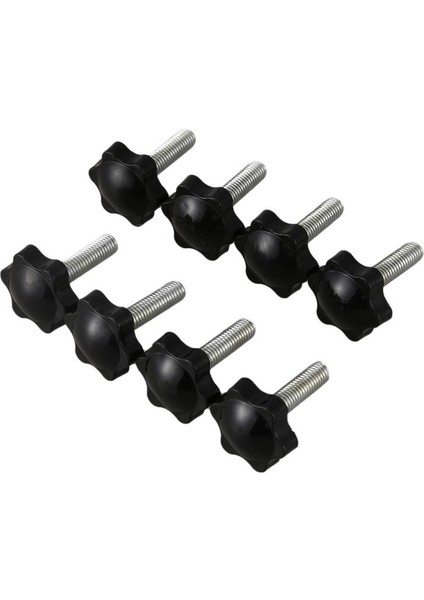 8 Adet Siyah Yedek Parça M8 x 30MM Erkek Dişli Tırtıllı Kavrama Yıldız Topuzu (Yurt Dışından) modelleri