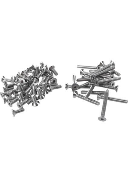 70 Adet Paslanmaz Çelik Havşa Vida, Altıgen Soket Altıgen Anahtar Cıvataları - 50 Adet M4 x 12MM ve 20 Adet M4 x 30MM (Yurt Dışından)