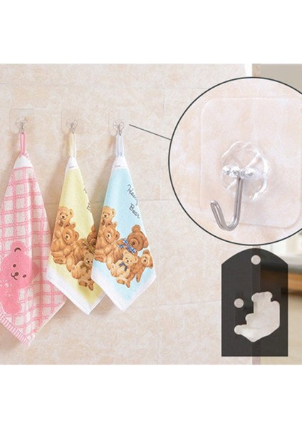 10 Adet Kendinden Yapışkanlı Duvar Kapı Tutucu Ev Mutfak Banyo Için Kanca Askı (Yurt Dışından) modelleri