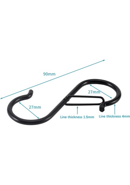 2 Adet Metal Asma Kancaları S Şekilli Askı Kancası Asılı Ağır Hizmet Tipi Kanca Toka Mutfak Pot Raf Ev Banyo Depolama (Yurt Dışından) fiyatları