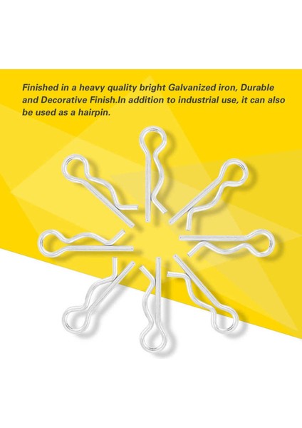 Endüstriyel Amaçlar Için Galvanizli Demirden Yapılmış Dayanıklı Bağlantı Pimi Klipsi Bölünmüş Ürün Yelpazesi (Yurt Dışından)