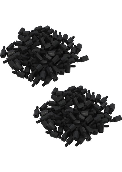 200 Adet M3 Konu 8mm + 6mm Sabit Naylon Altıgen Standoff Spacer Ayağı (Yurt Dışından)