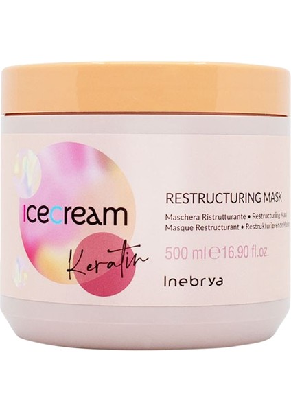 Ice Cream Keratin Yeniden Yapılandırıcı Maske 500 ml