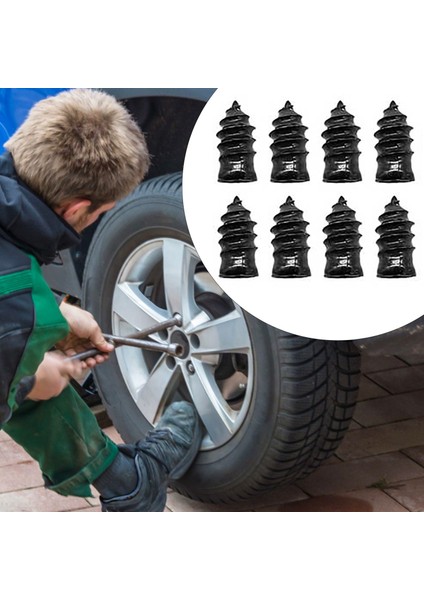 40PCS Lastik Tamir Lastiği, Lastik Tamir Kauçuk Vidaları Siyah, Hızlı Alet Self Servis Lastik Tamiri (Yurt Dışından) fırsatları