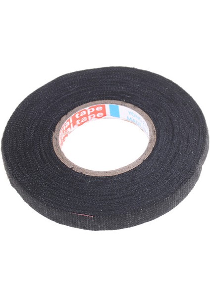 Isıya Dayanıklı 9MMX15M Yapışkanlı Kumaş Bez Bant Araba Kablo Demeti Kablolaması (Yurt Dışından)