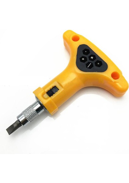 T Kolu Kaymaz Cırcır Tornavida Uçları Alet Seti Altıgen Oluklu Donanım Aracı (Yurt Dışından)