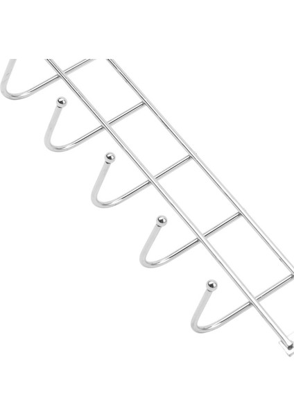 Hyqzltca 2x5 Kanca Kapı Üstü Ev Banyo Mutfak Ceket Havlu Döngü Askı Raf Tutucu Raf, Gümüş (Yurt Dışından) fırsatları