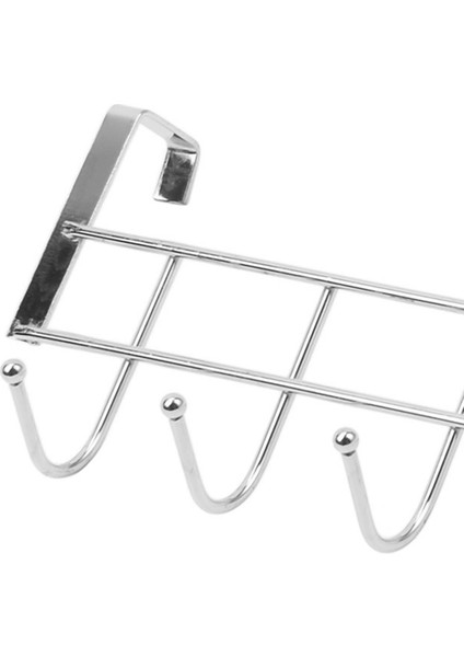 Hyqzltca 2x5 Kanca Kapı Üstü Ev Banyo Mutfak Ceket Havlu Döngü Askı Raf Tutucu Raf, Gümüş (Yurt Dışından) indirimleri