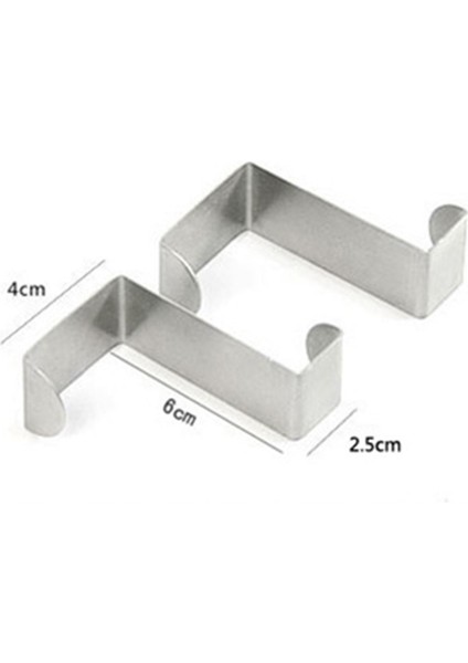 Srıwen 2 Adet Arka Kapı Kanca Paslanmaz Çelik Mutfak Dolabı Elbise Askısı Ev Depolama Askı Organizatör Kanca Asılı Gümüş Kanca (Yurt Dışından) fırsatları