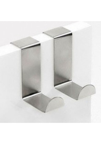 Srıwen 2 Adet Arka Kapı Kanca Paslanmaz Çelik Mutfak Dolabı Elbise Askısı Ev Depolama Askı Organizatör Kanca Asılı Gümüş Kanca (Yurt Dışından) indirimleri