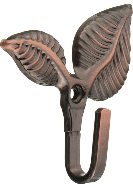 Srıwen 2 x Demir Yaprak Şekilli Perde Kravat Arkalıkları Tutucular Duvar Kancaları Ev Dekor, Kırmızı Bronz (Yurt Dışından) fiyatları