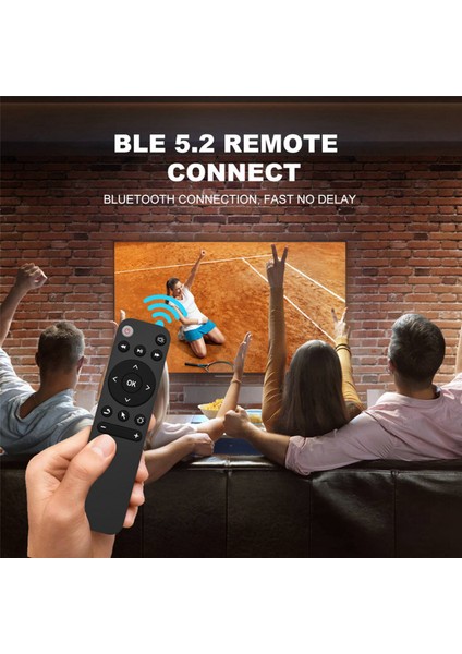 2x Bluetooth 5.2 Uzaktan Kumanda Hava Fare Akıllı Tv Kutusu Telefon Bilgisayar Pc Projektör Vb. Bt5.2 Uzaktan Kumanda (Yurt Dışından)