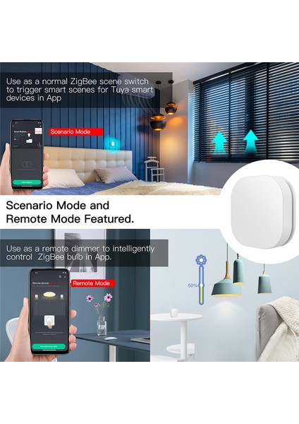 Tuya Zigbee 3.0 Akıllı Ağ Geçidi Hub Kablosuz Uzaktan Kumanda 1-Link Anahtar Anahtarı Kablosuz Sahne Anahtarı (Yurt Dışından)