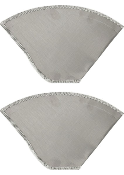 2x Yeniden Kullanılabilir Kahve Filtresi Üzerine Dökün Paslanmaz Çelik Ince Örgü Kahve Filtresi Damlama Konisi Kağıtsız Evrensel Kahve Filtresi (Yurt Dışından)