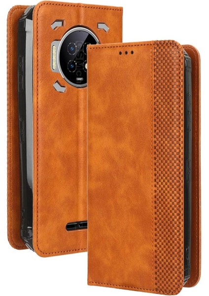Oukitel WP19 Cüzdan Pu Deri Manyetik Kapatma Için Telefon Kılıfı (Yurt Dışından)