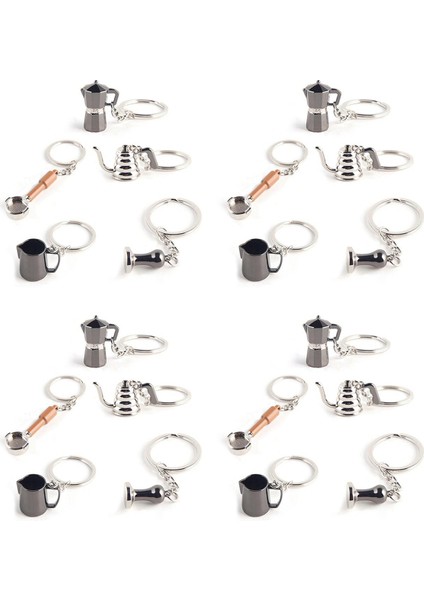 20 Adet Barista Kahve Sabotaj Anahtarlık Espresso Portafilter Moka Sürahi Anahtarlık Taşınabilir Kahve Aksesuarları Hediye (Yurt Dışından)