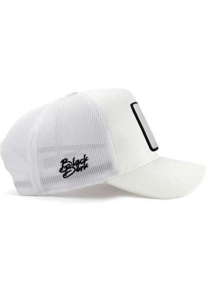 V1 Trucker Bengal Kaplan - 1 Kod Logolu Unisex Beyaz Şapka (Cap)