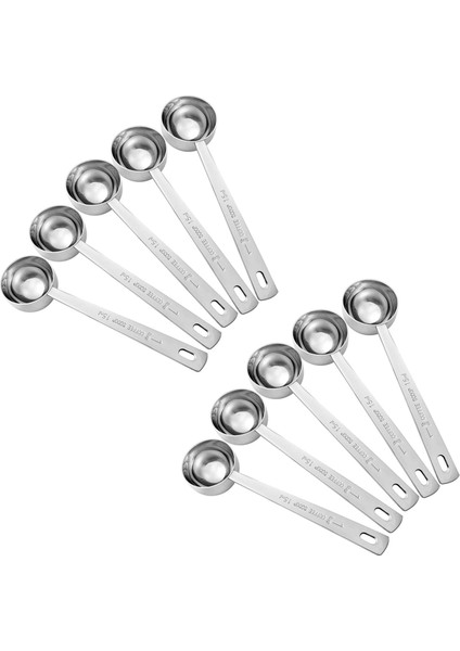 Kahve Ölçme Kepçesi 1 Yemek Kaşığı Kahve, Süt, Meyve Için Uzun Saplı Paslanmaz Çelik Kaşık, 10 (Yurt Dışından)