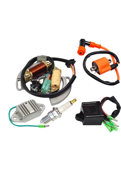 YFS200 97-01 Için Ateşleme Bobini Buji Kutusu Voltaj Regülatörü Doğrultucu ve Stator Kiti (Yurt Dışından)