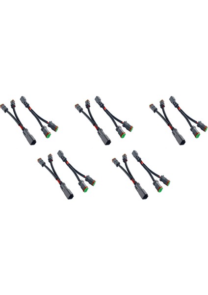 10X Y Tipi LED Pod Çalışma Işığı Güçlendirme Kablo Demeti Için Deutsch Dt Dtp 2 Pin Soket Adaptörü Açar (Yurt Dışından)