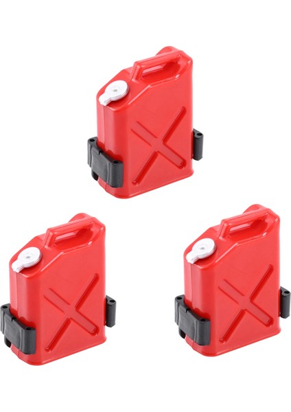 3x Rc Kaya Paletli 1:10 Aksesuarları Mini Yakıt Tankı CC01 Eksenel SCX10 90046 D90 D110 -4 Kırmızı (Yurt Dışından)