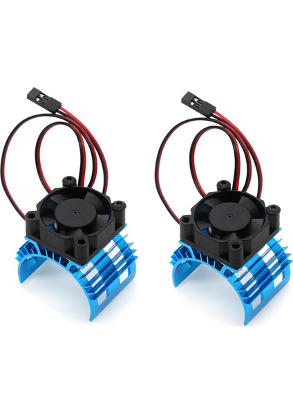 2x A959-B 144001 124019 Rc Araba Alüminyum Alaşımlı Motor Soğutucu Kapağı Soğutma Fanı ile 540 550 3650 Motor Için, 1 (Yurt Dışından)