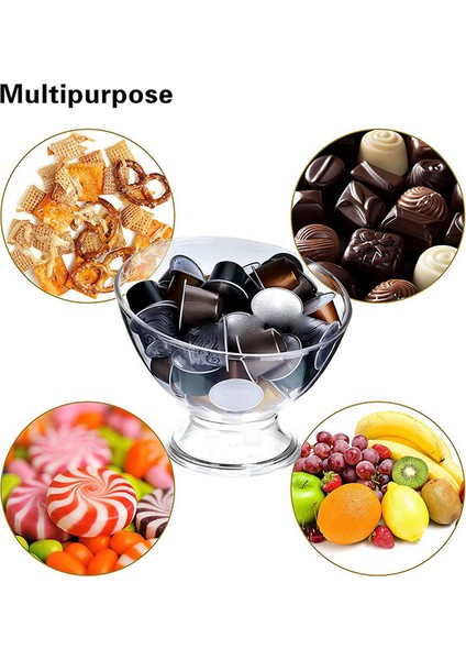 2x Kahve Kapsülü Tutucu K Bardak Tutucu Şeffaf Plastik Kapasiteli Kahve Kapsülü ve Kapsül Dolabı (Yurt Dışından)