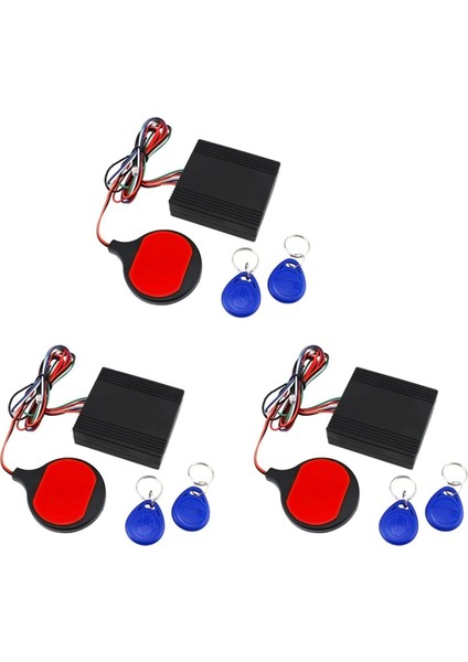 3x Anti Hırsızlık Motosiklet Kilit Sistemi ile Motor Kesilmiş Immobilizer Ic Kart Alarmı Görünmez Anti-Çalma Kilidi (Yurt Dışından)