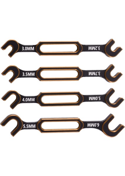 4 Adet Anahtar 3-3.2 3.5-3.7 4-5 5.5-6mm Çift Uçlu Evrensel Anahtar Gerdirme Anahtarı Rc Araba Eksenel SCX10,2 (Yurt Dışından)