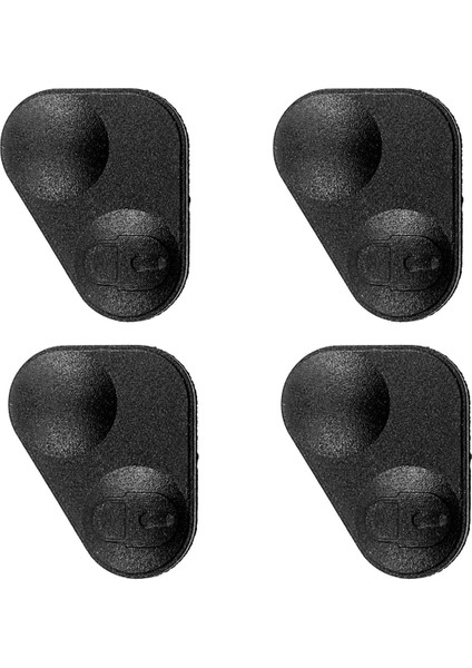 4x Kauçuk 2 Düğmeli Uzaktan Anahtar Fobs Koruyucu Kapak - Land/ P38 Siyah Için YWC000300 (Yurt Dışından)