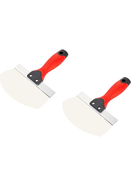 Alçıpan Için 2pcs Kova Kepçesi, Alçı Paslanmaz Çelik Kova Kepçesi - Boya, Harç Için 6.5 Inç Kavisli Konturlu Bıçak (Yurt Dışından)