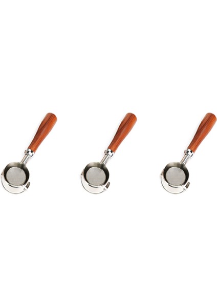 3x Kahve Dipsiz Portafilter Kahve Makinesi Ahşap Saplı Filtre Kahve Aksesuarları -310/-510 K888 (Yurt Dışından)