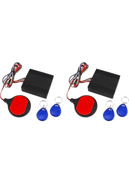 2x Hırsızlığa Karşı Motosiklet Kilit Sistemi, Motor Kesilmiş Immobilizer Ic Kart Alarm Indüksiyonu (Yurt Dışından)