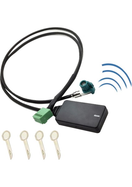 DC12V 12PIN Araba Kablosuz Aux Bluetooth 5.0 Adaptörü Eller Serbest Otomatik Bluetooth Araç Kiti Ses Kablosu A3 A4 B8 B6 A6 (Yurt Dışından)